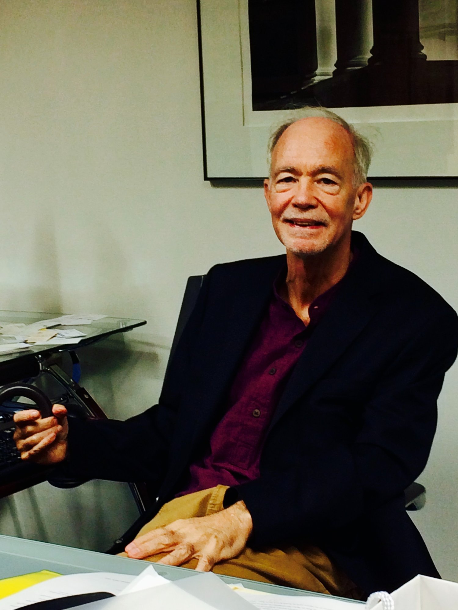 David Malone at his desk in the UNU office in Tokyo, 2015